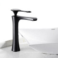 YLB0141-H Comercial moderno de un solo mango de agua Tapón negro Baño de baño Negro grifo